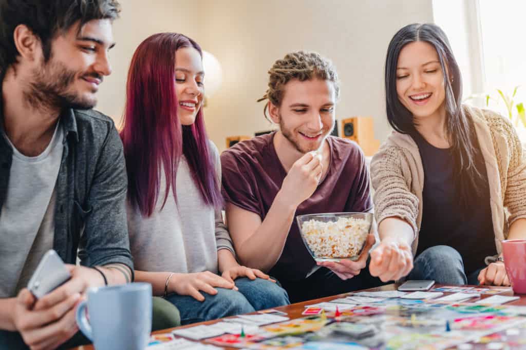 organize a games night and share the news